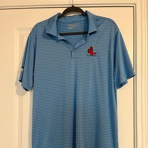 Nike Dri Fit Golf Shirt with St. Louis Cardinals logo